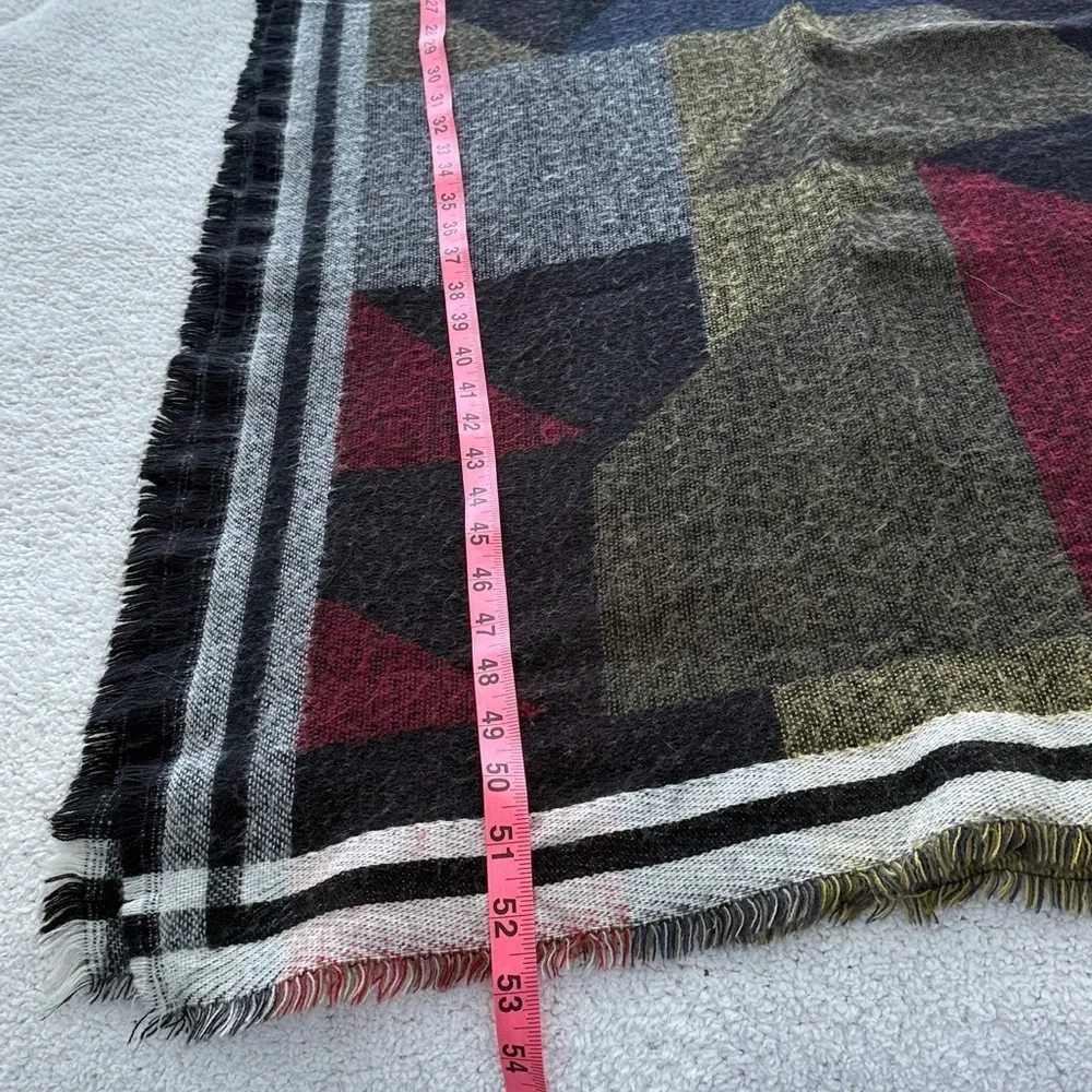 Zara geometric Danish Modern MCM style vibe large size square 53” x 53” versatil